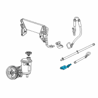 OEM 2013 Ram 2500 Hose-Power Steering Return Diagram - 68031855AH