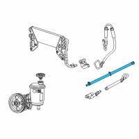 OEM 2011 Ram 2500 Hose-Power Steering Return Diagram - 68031954AG