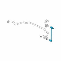 OEM 2007 Honda Ridgeline Link Assembly, Front Stabilizer Diagram - 51320-SJC-A01