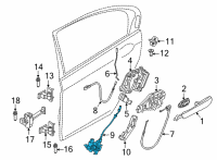 OEM 2020 BMW M8 Gran Coupe AUTOMATIC SOFT CLOSING, RIGH Diagram - 51-22-7-450-414