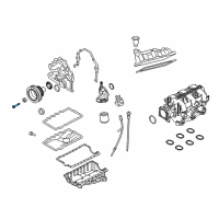 OEM 2009 Ford Mustang Vibration Damper Bolt Diagram - -W712688-S430