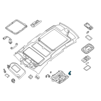 OEM 2016 Nissan Pathfinder Switch Assy-Sunroof Diagram - 25450-3JA0A