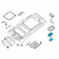 OEM 2015 Nissan Pathfinder Lamp Assembly-Room Diagram - 26410-3JA0A