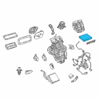 OEM Jeep Compass Filter-Cabin Air Diagram - 68350346AB