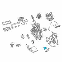 OEM 2017 Jeep Compass Resistor-Blower Motor Diagram - 68350348AA