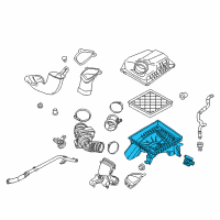 OEM Chevrolet Cruze Air Cleaner Body Diagram - 13424571