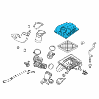 OEM Chevrolet Cruze Upper Cover Diagram - 13424569