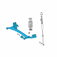 OEM 2011 Scion xD Axle Beam Diagram - 42110-52332