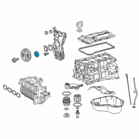 OEM Toyota Camry Front Cover Seal Diagram - 90311-A0015