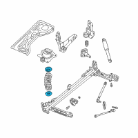 OEM 2007 Chrysler PT Cruiser INSULATOR-Spring Diagram - 4656446AC