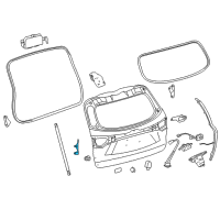 OEM Toyota Lift Cylinder Lower Bracket Diagram - 68903-0E020