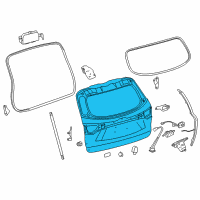 OEM Toyota Highlander Lift Gate Diagram - 67005-0E281