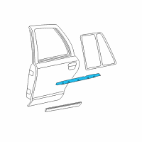 OEM 2011 Ford Crown Victoria Belt Weatherstrip Diagram - 6W7Z-5425596-BA