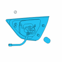 OEM 2016 Nissan Maxima Lamp Assembly Back Up, LH Diagram - 26545-4RA1A