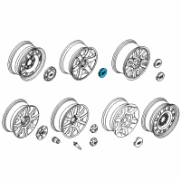 OEM 2015 Ford F-150 Center Cap Diagram - FL3Z-1130-B