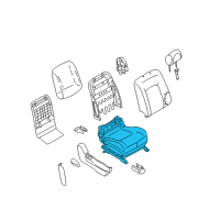 OEM 2009 Nissan Murano Cushion & Adjuster Assy-Front, RH Diagram - 873A2-3ZG0B