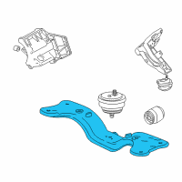 OEM 2002 BMW 540i Transmission Crossmember Diagram - 22-32-1-094-765