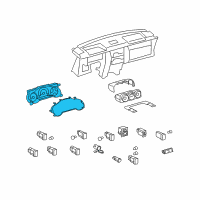 OEM 2012 Toyota FJ Cruiser Cluster Assembly Diagram - 83800-35L20