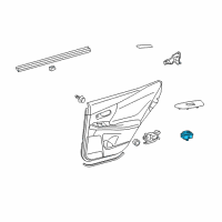 OEM 2015 Lexus GX460 Switch Assembly, Power Window Diagram - 84810-75051