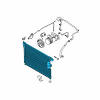 OEM 2006 Nissan Xterra Condenser & Liquid Tank Assy Diagram - 92100-ZP50A