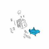 OEM 2007 Nissan 350Z Cushion Complete-Front Seat RH Diagram - 873A2-CF48C