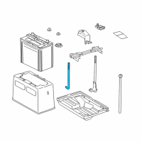 OEM 2008 Lexus SC430 Bolt, Battery Clamp Diagram - 74451-24030