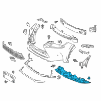 OEM 2015 Lexus NX200t ABSORBER, Front Bumper Diagram - 52618-78010