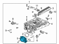 OEM 2019 Cadillac Escalade Throttle Body Diagram - 12678223
