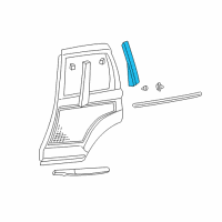 OEM Chrysler Molding-C Pillar Diagram - 5288840AF