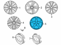 OEM 2022 Lexus NX350 WHEEL, TEMPORARY SPA Diagram - 4261B-78010