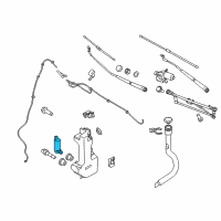 OEM 2016 Ford Focus Washer Pump Diagram - BV6Z-17664-E