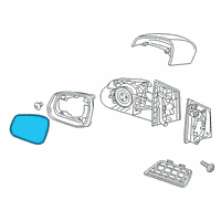 OEM 2019 Chevrolet Spark Mirror Glass Diagram - 42699572