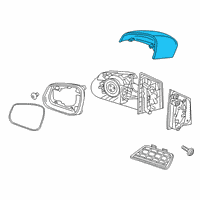 OEM 2017 Chevrolet Spark Mirror Cover Diagram - 95410502