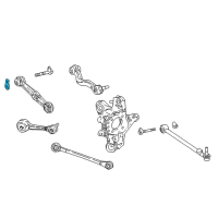 OEM 2012 Lexus LS460 Plate, Rear Suspension Toe Adjust, NO.2 Diagram - 48452-50040