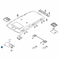 OEM Nissan Armada Holder SUNVISOR Diagram - 96409-1LA0A