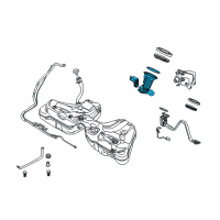 OEM BMW 650i Fuel Filter With Pressue Regulator Diagram - 16-11-7-373-470