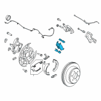 OEM 2020 Ford F-150 Rear Pads Diagram - FL3Z-2200-B