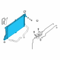 OEM 2019 Nissan Titan Radiator Assy Diagram - 21410-EZ30A