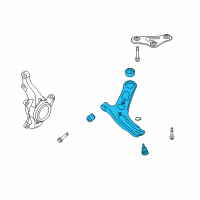 OEM 2015 Kia Forte Koup Arm Complete-Fr LWR Diagram - 54501A7100