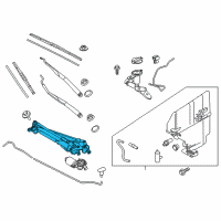 OEM Kia Stinger Linkage Assembly-Windshield Diagram - 98120J5000