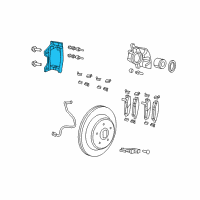 OEM 2016 Jeep Wrangler Adapter-Disc Brake CALIPER Diagram - 68003775AA