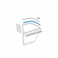 OEM 2009 Toyota Camry Upper Molding Diagram - 75763-06040