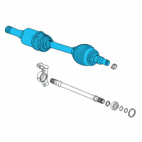 OEM 2018 Buick Regal Sportback Axle Assembly Diagram - 84527907