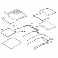 OEM Lincoln MKZ Rear Weatherstrip Diagram - DP5Z-5451884-B