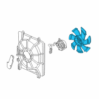 OEM 2016 Acura TLX Fan, Cooling Diagram - 38611-R40-A02