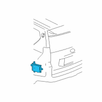 OEM Lexus GX460 Sensor, Blind Spot M Diagram - 88162-60081