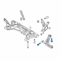 OEM 2015 Ford Fiesta Lower Control Arm Lower Bolt Diagram - -W703432-S900