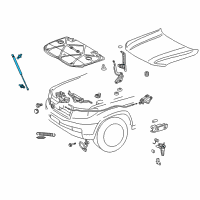 OEM 2008 Toyota Land Cruiser Support Cylinder Diagram - 53440-69145