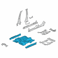 OEM Honda FLOOR, FR Diagram - 65100-T7W-A02ZZ