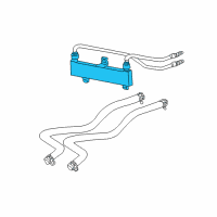 OEM 2005 Dodge Stratus Auxiliary Transmission Oil Cooler Kit Diagram - 5143538AA